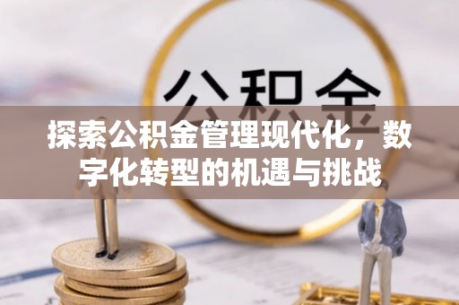 汾西探索公积金管理现代化，数字化转型的机遇与挑战