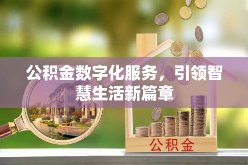 汾西公积金数字化服务，引领智慧生活新篇章